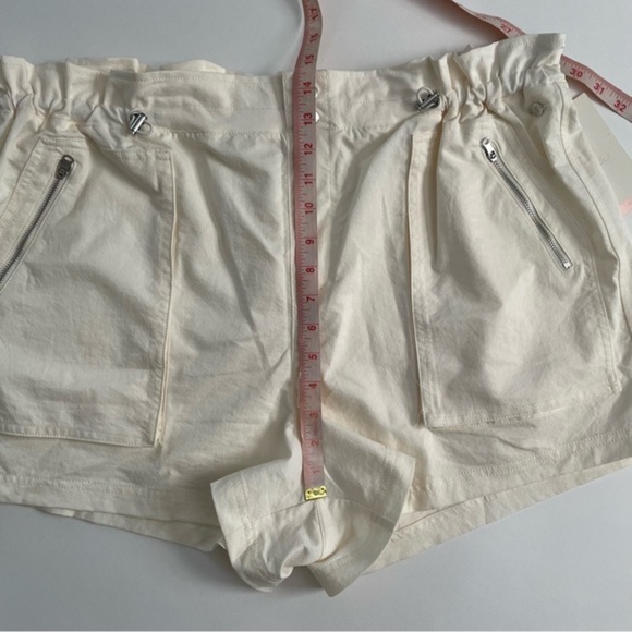 New Calia Woven Paperbag Shorts Unbleached Size XXL - Picture 5 of 7